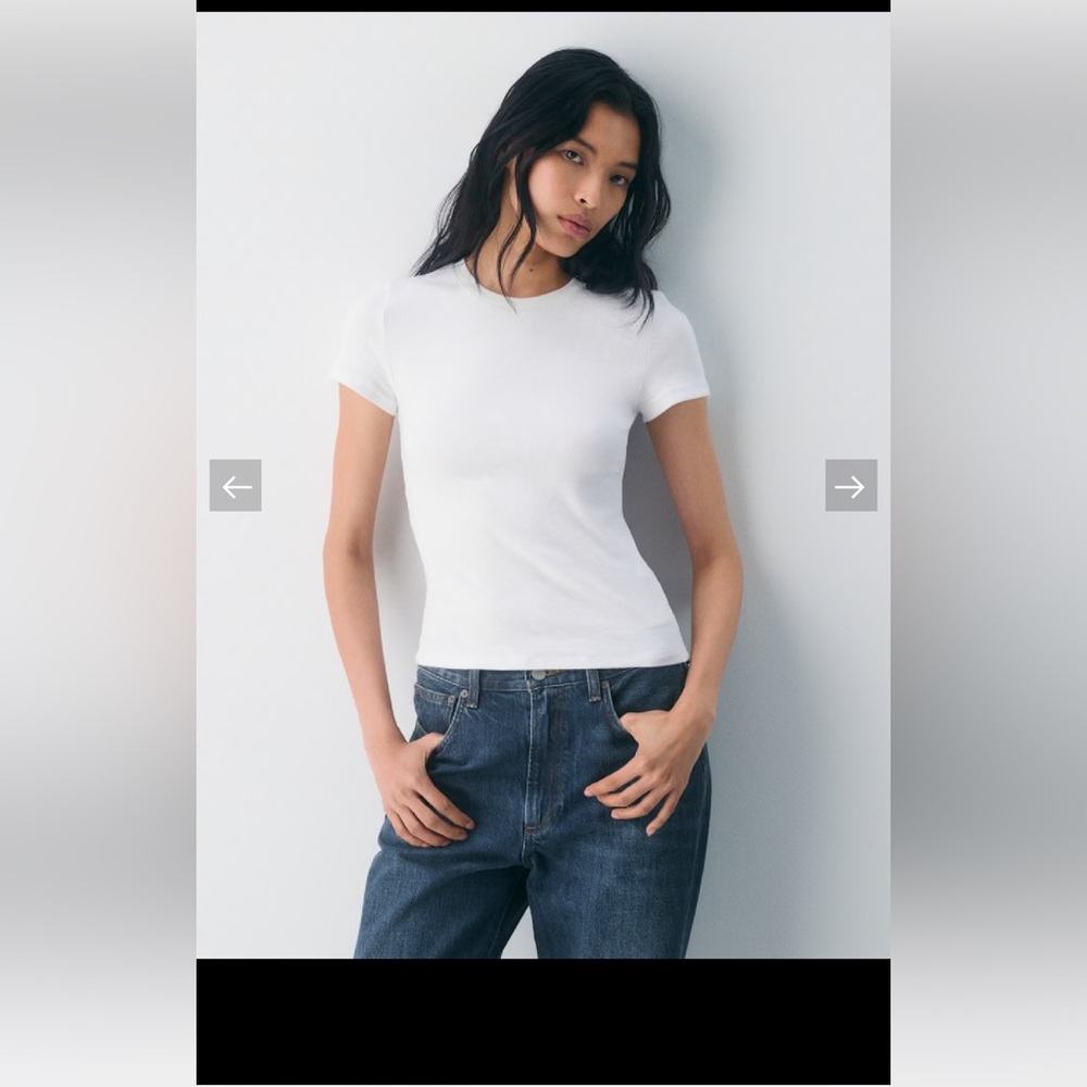 Aritzia Homestretch Ribbed T-Shirt
